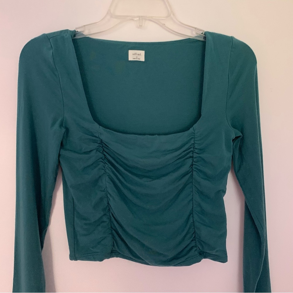 Wilfred Aritzia Lydia Top in Green